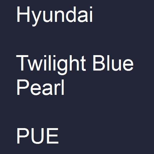 Hyundai, Twilight Blue Pearl, PUE.